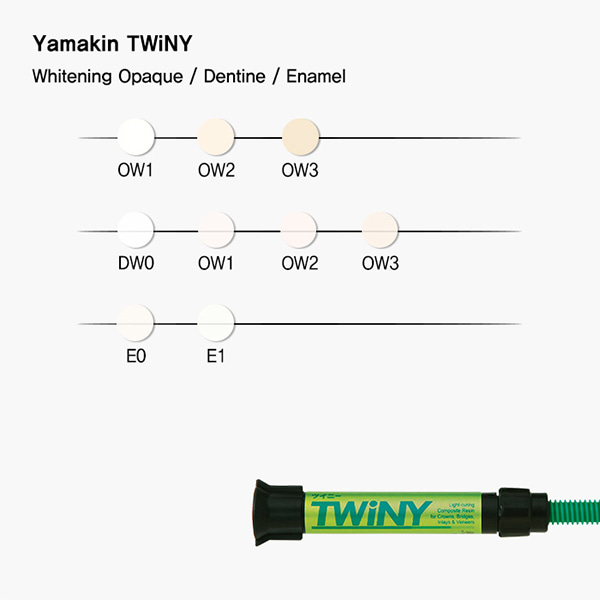 TWiNY WHITENING Opaque/Dentine/Enamel (트위니 화이트닝 셰이드) YAMAKIN (야마킨)
